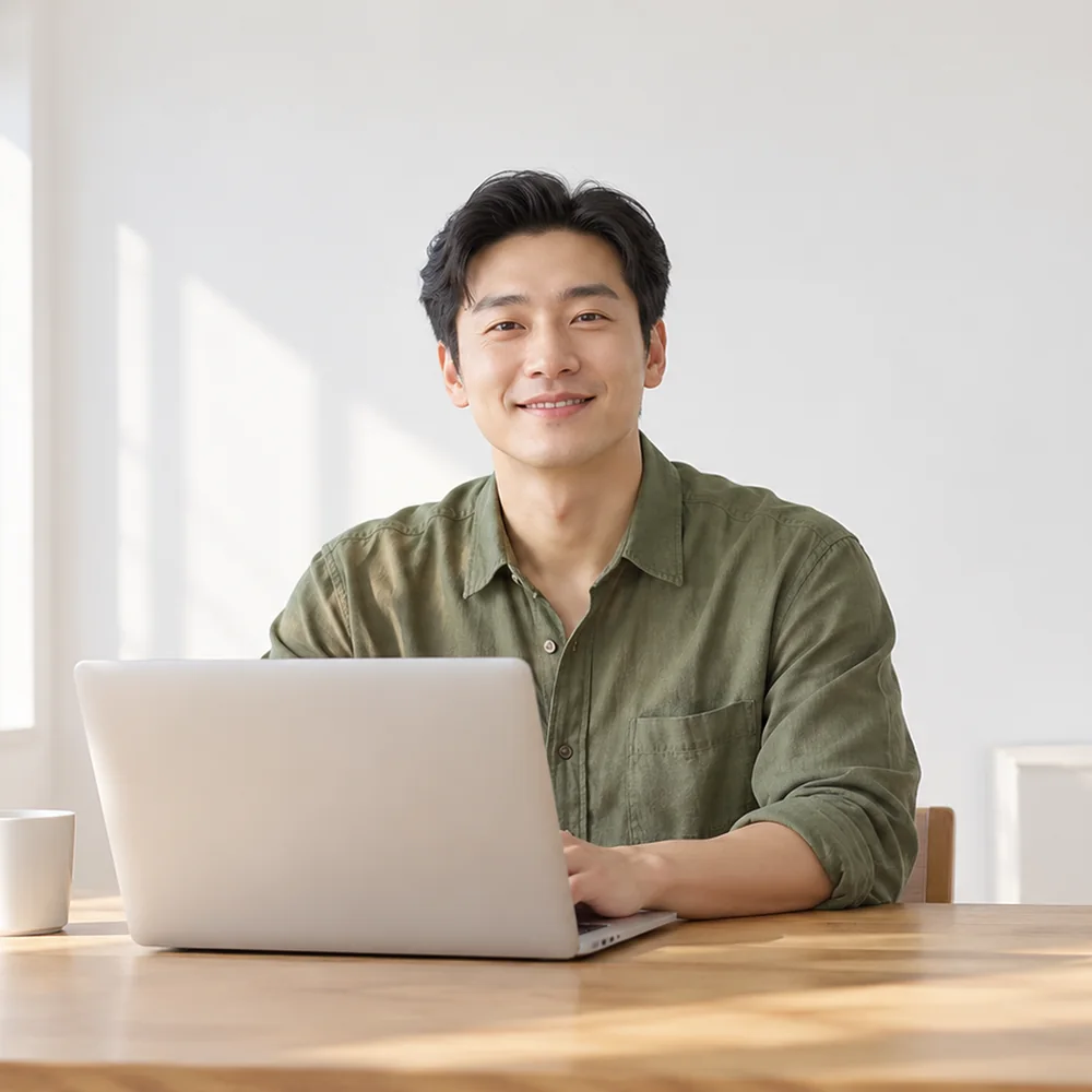 대구일수 상담을 노트북 앞에서 준비하는 직장인